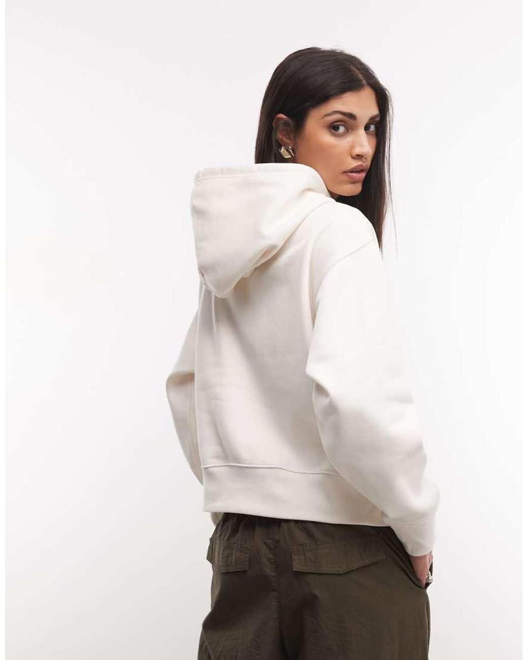 The North Face Natural Tnf Essential Simple Dome Boxy Oversized Hoodie