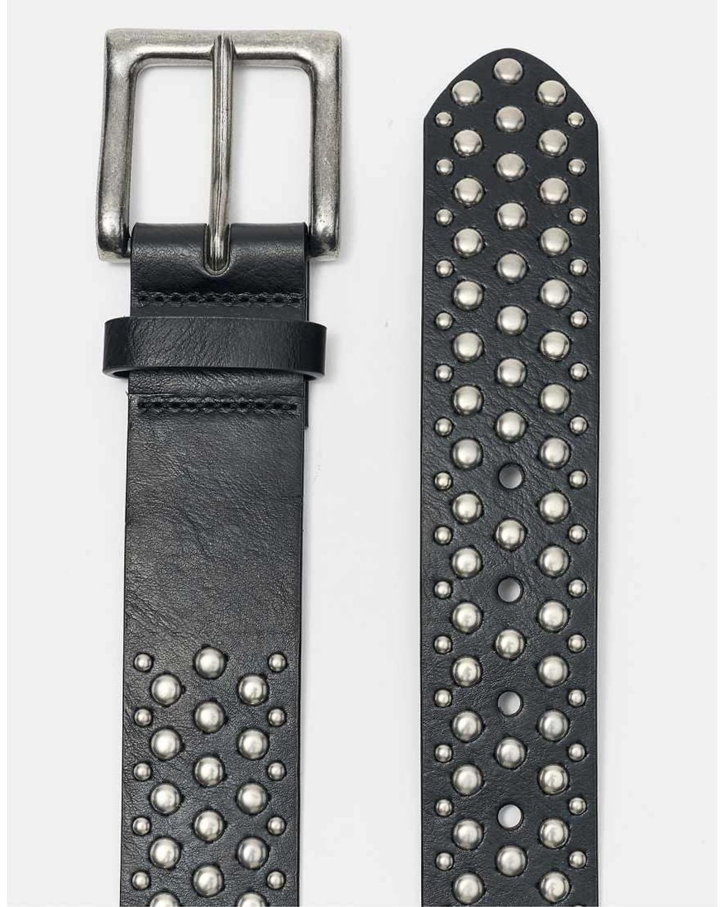 Pull&Bear Green Studded Belt