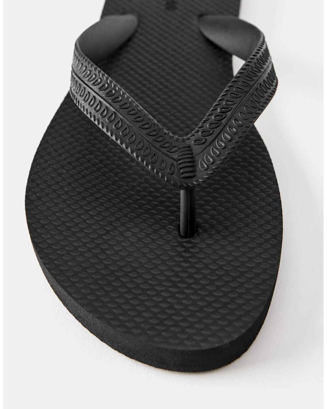 Pull&Bear Black – flache sandalen