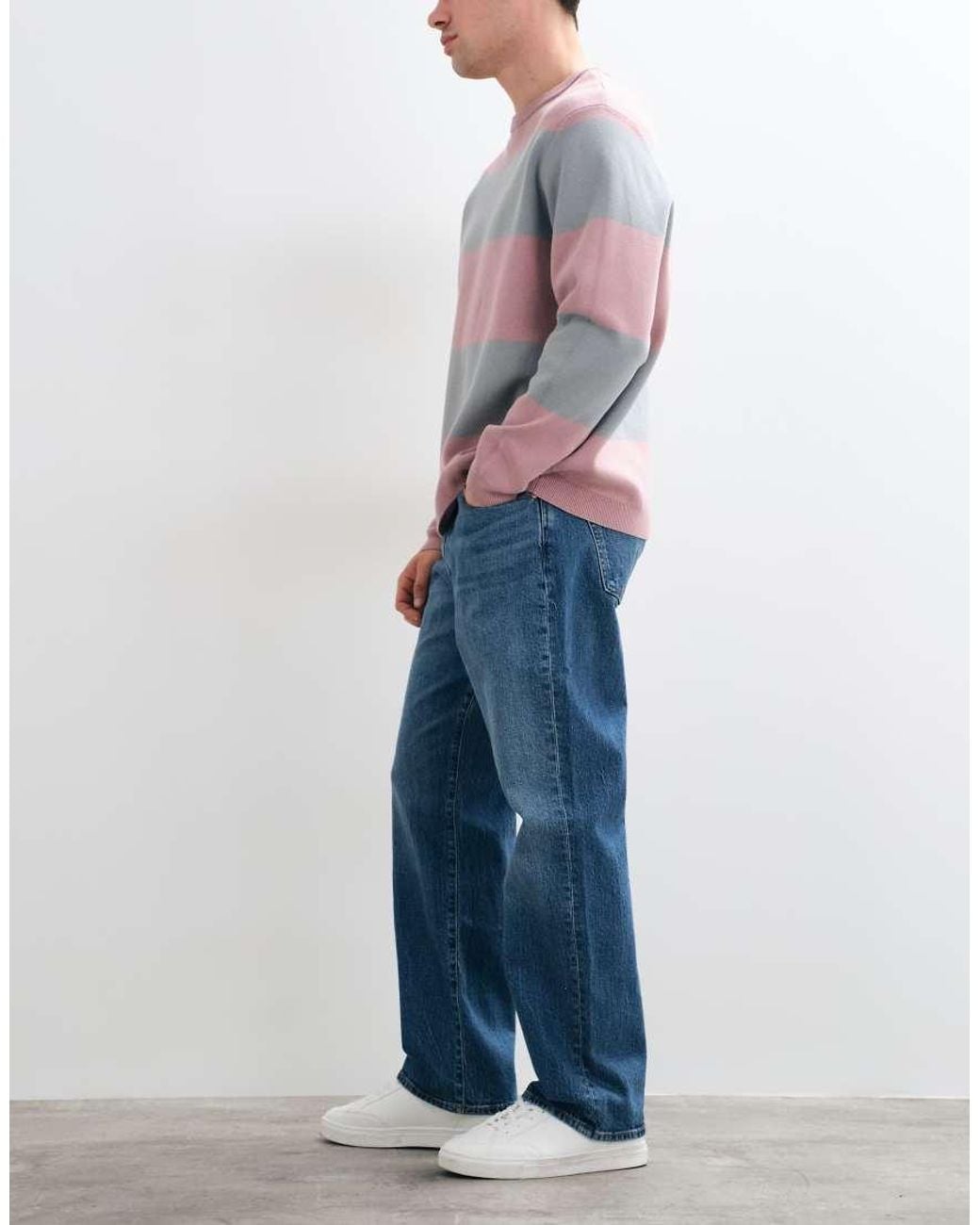 Abercrombie & Fitch Blue Althletic Stretch Straight Fit Jeans for men