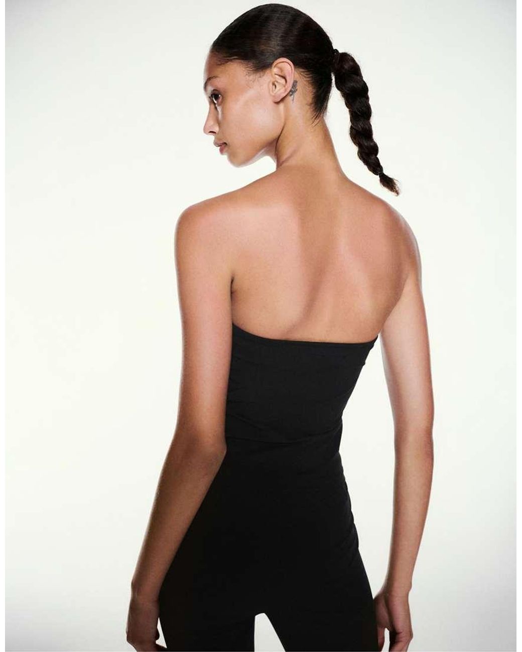 Top A Fascia Con Borchie di Pull&Bear in Black