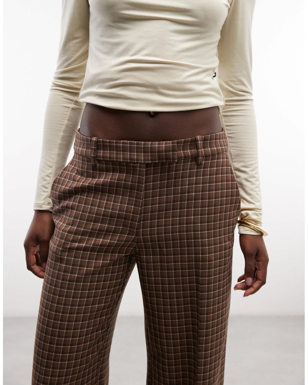 Monki Multicolor Low Waist Wide Leg Pants