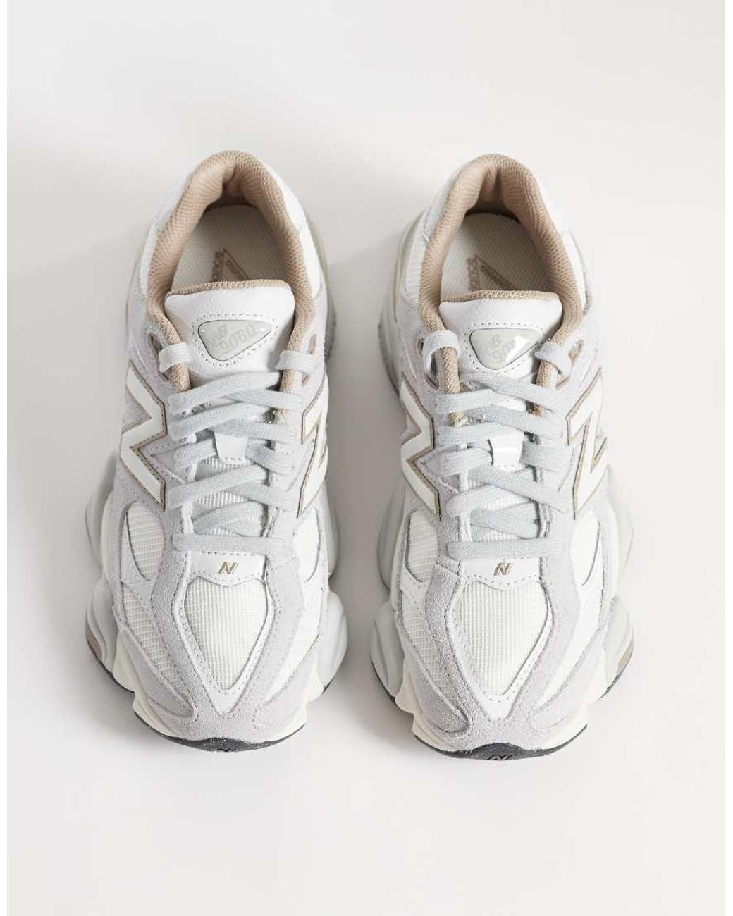 New Balance White 9060 Trainers