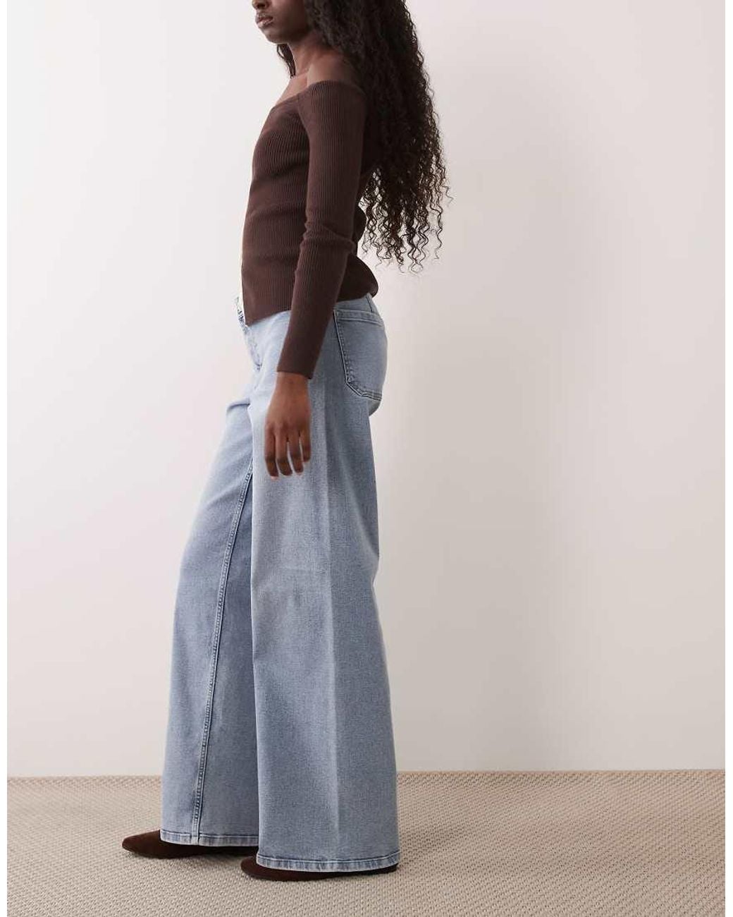 Jdy Blue Vanessa Wide Leg Jeans