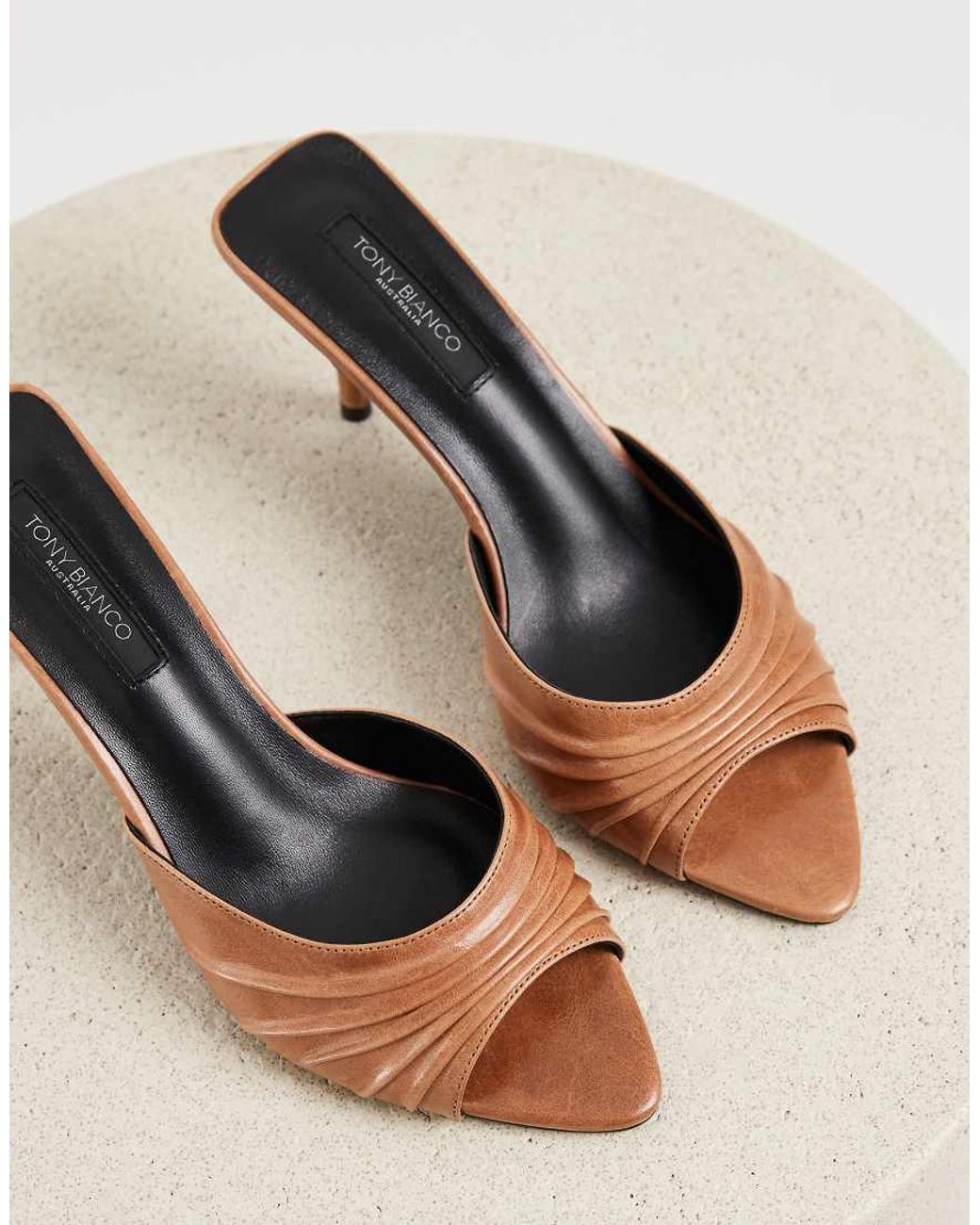 Tony Bianco Multicolor Hipe Heeled Mule Sandals