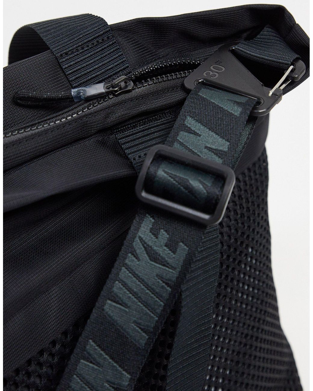Nike oversized swoosh tote bag in black sale
