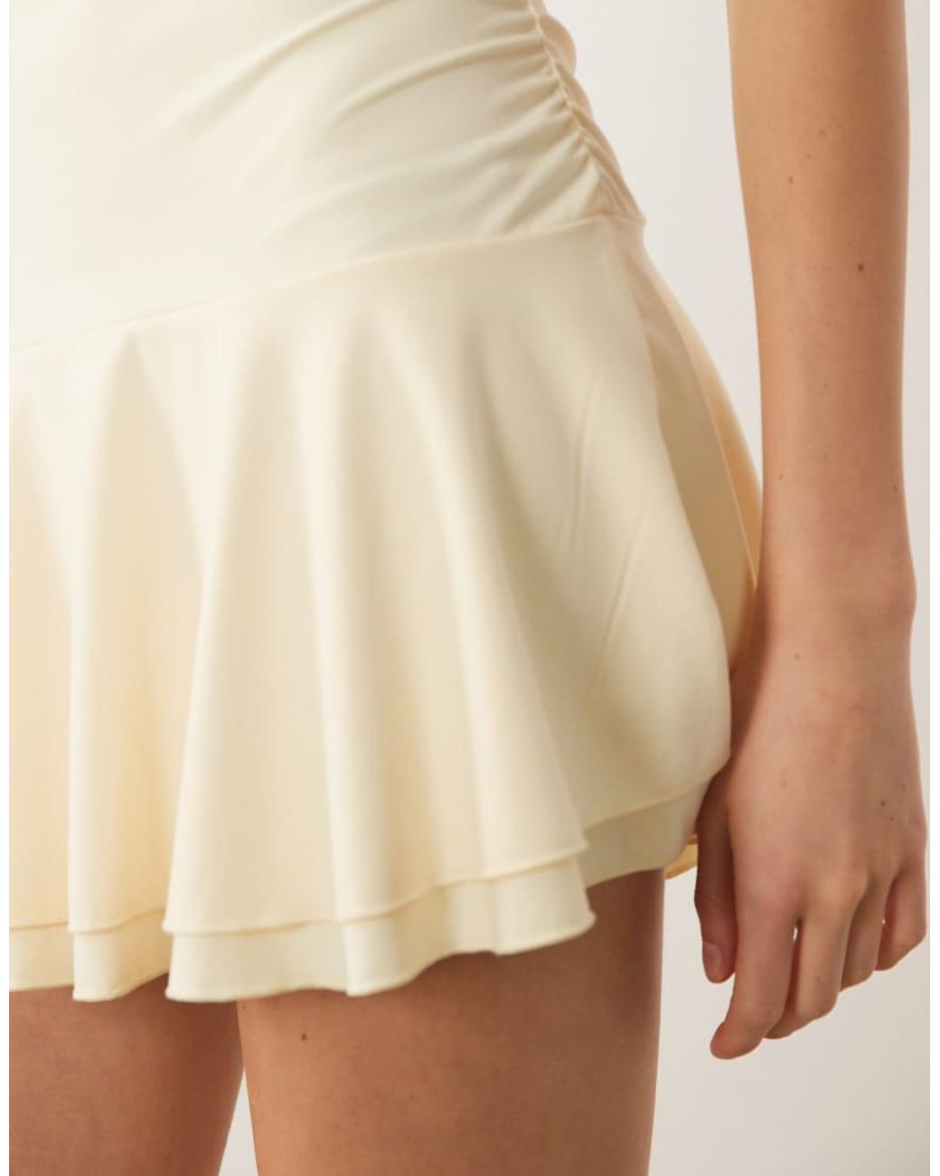 Cotton On Natural Hold Me Tube Mini Dress