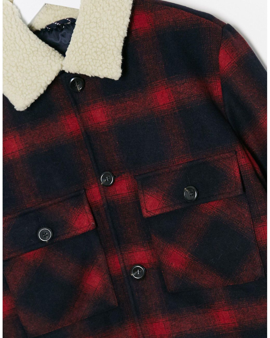Jones Checked Trucker Wool Jacket 