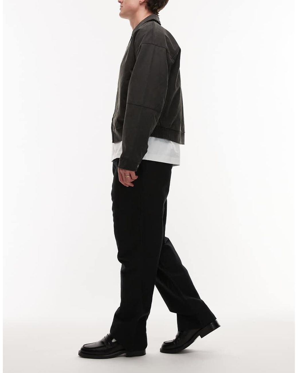 AllSaints Black Roland Tailored Pants for men
