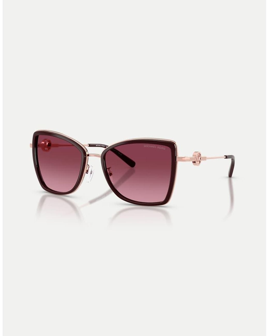Michael Kors Pink Corsica Butterfly Sunglasses With Lens
