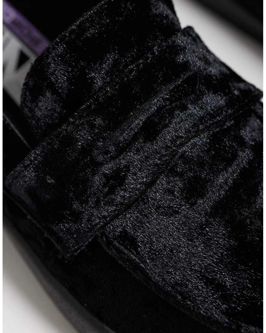 Vans Black Skate Velvet Loafer for men