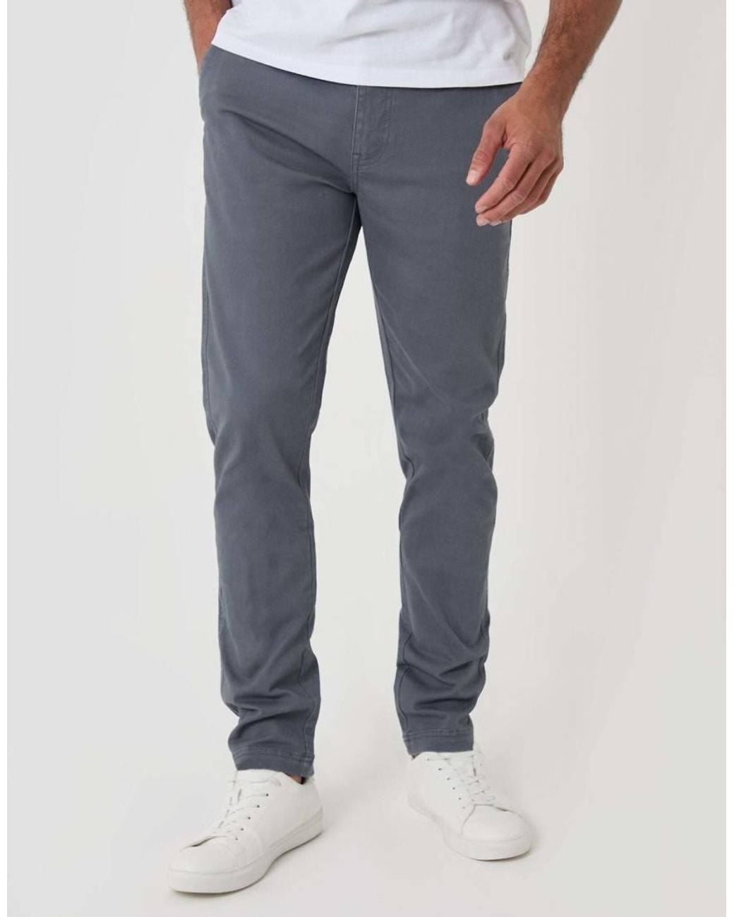 Threadbare Blue Slim Fit Cargo Trousers for men