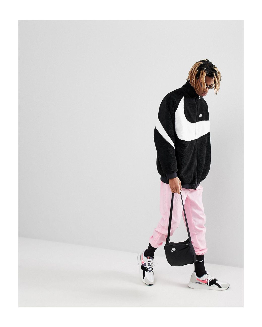 Nike Vaporwave Reversible Polar Fleece Track Jacket in Black for Men | Lyst  Australia