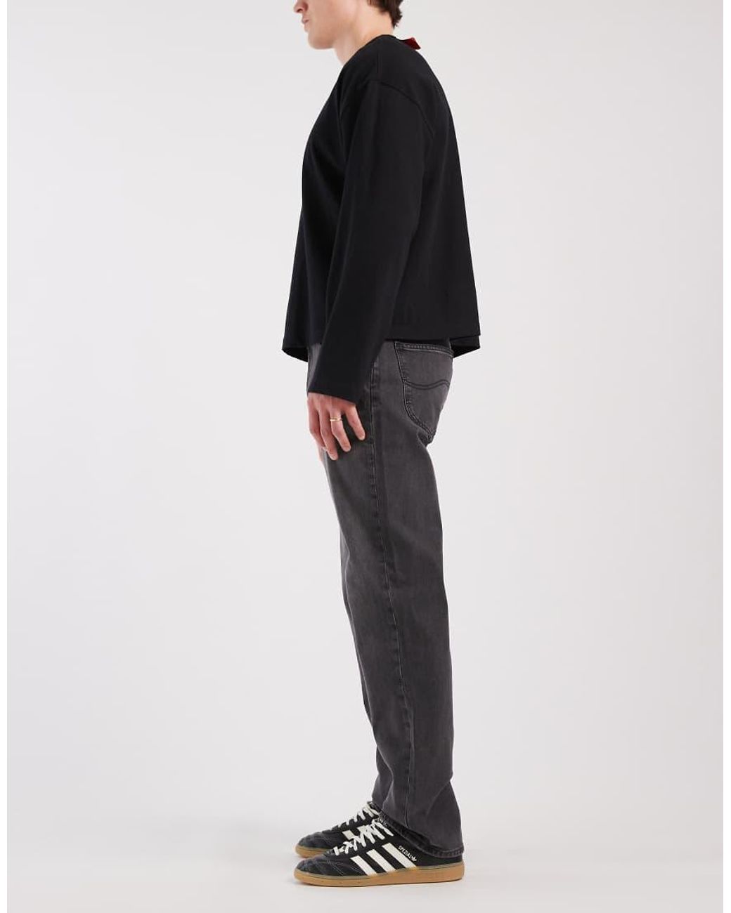 Lee Jeans Black West Straight Leg Jeans for men