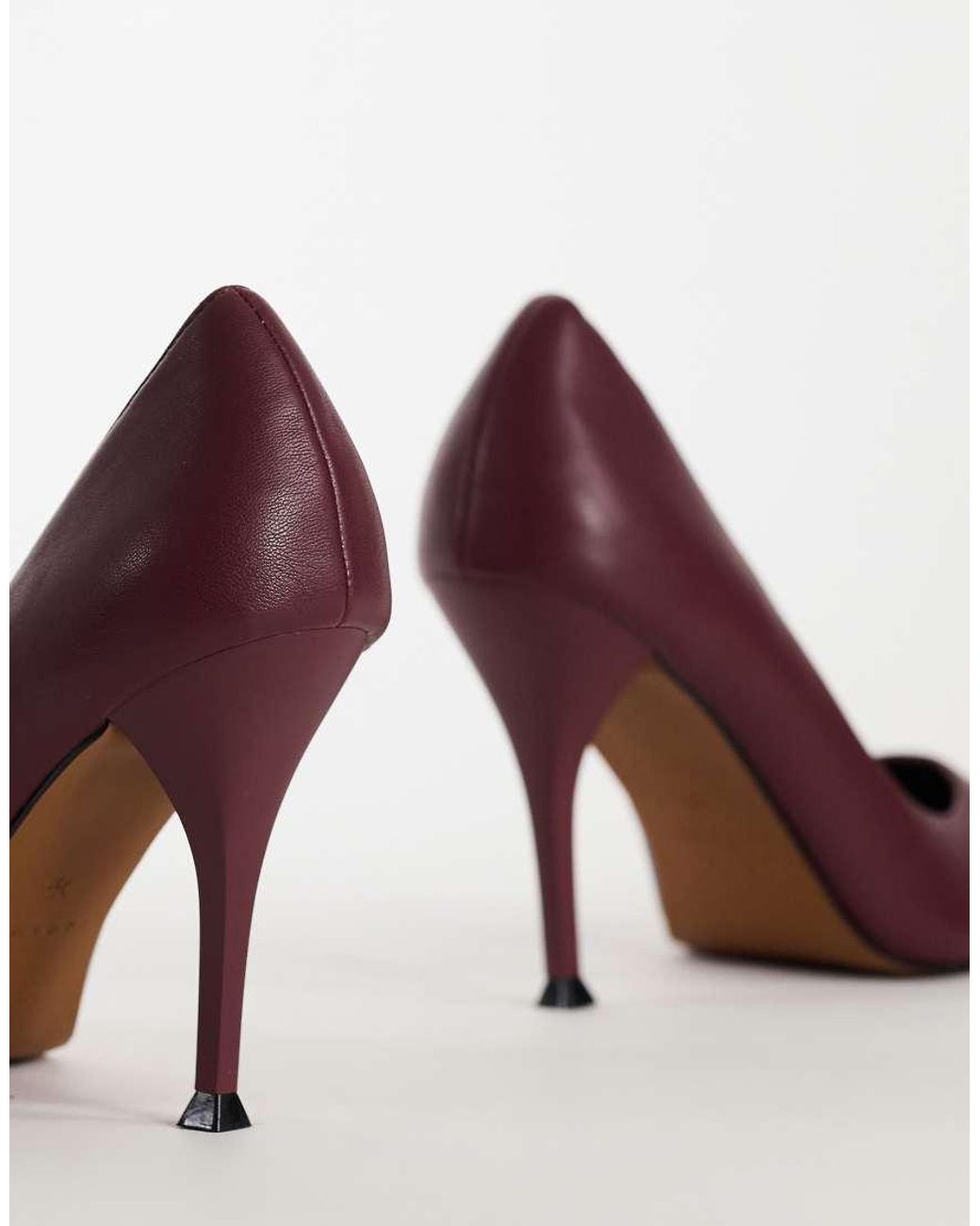TOPSHOP Purple Alexander High Heel Court Shoe