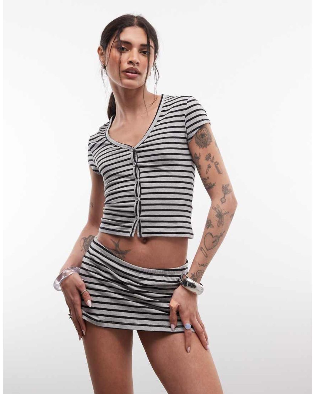 Collusion Gray Mini Skort