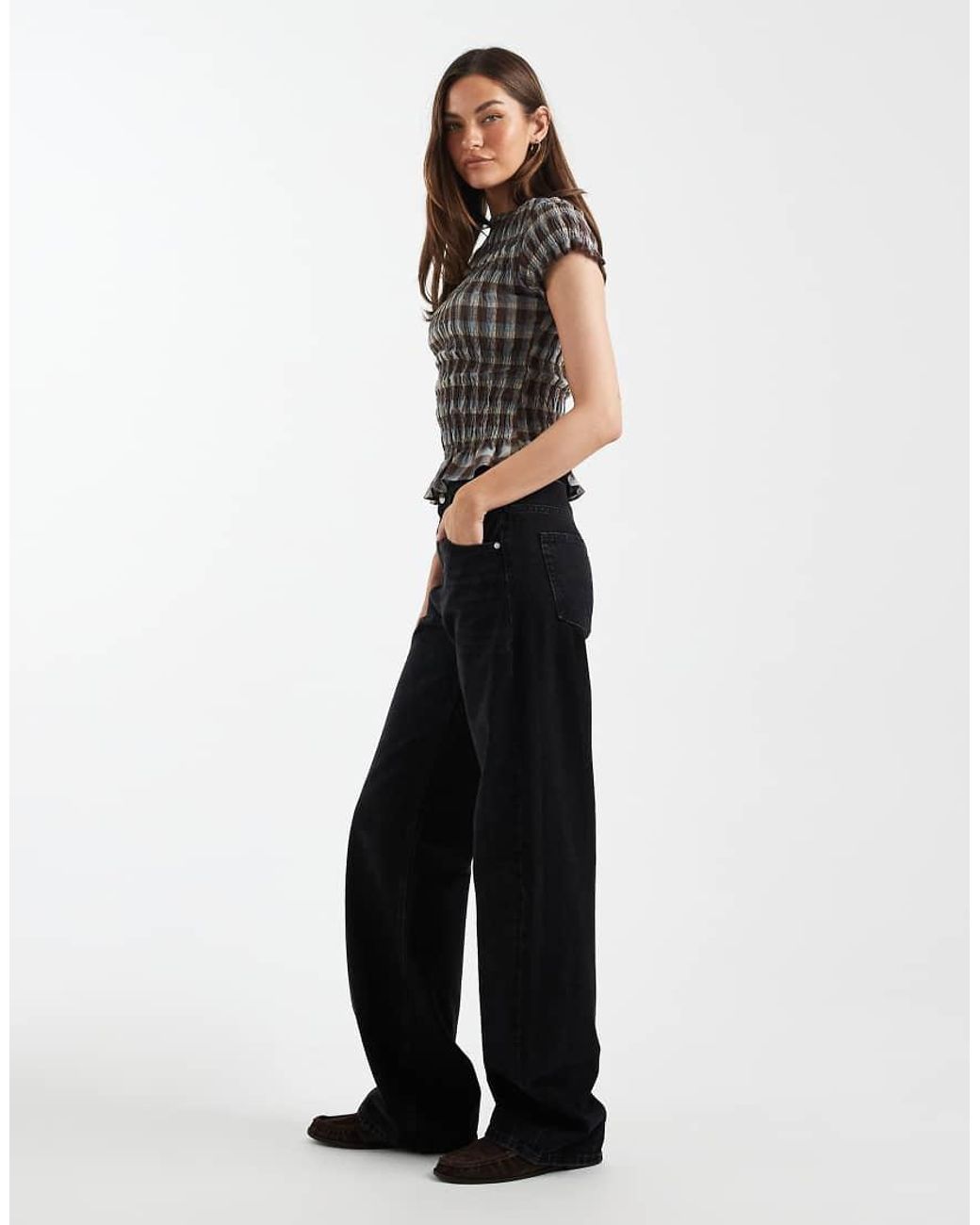 ASOS Black Asos Design Tall Low Rise Baggy Jeans