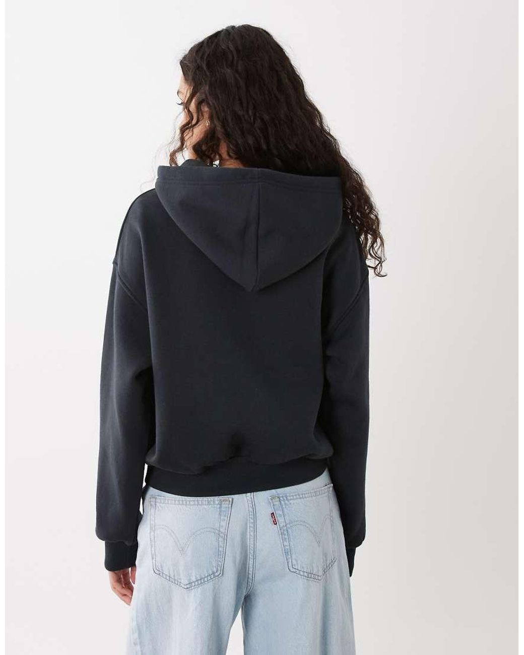 Cotton On Blue Boxy Fleece Hoodie
