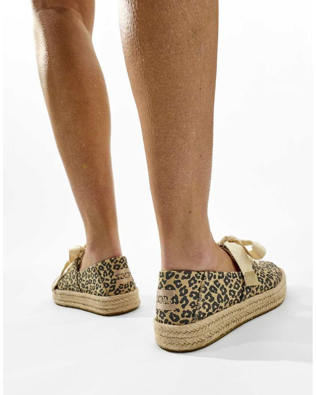 TOMS Black Carolina Lace Up Espadrille