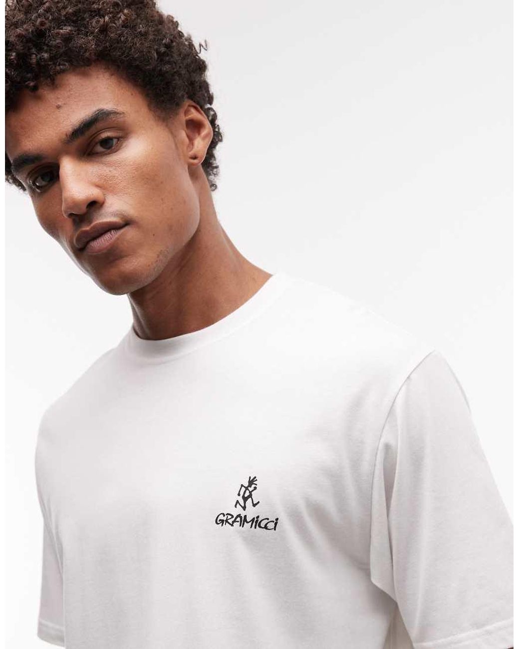 Gramicci White Grammiici Graphic Print T-Shirt for men