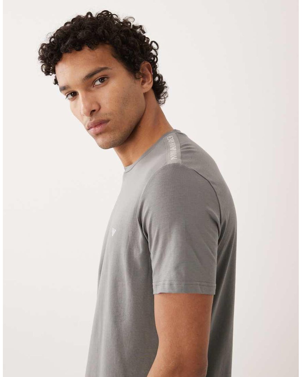 Emporio Armani Gray Bodywear Logo T-shirt for men