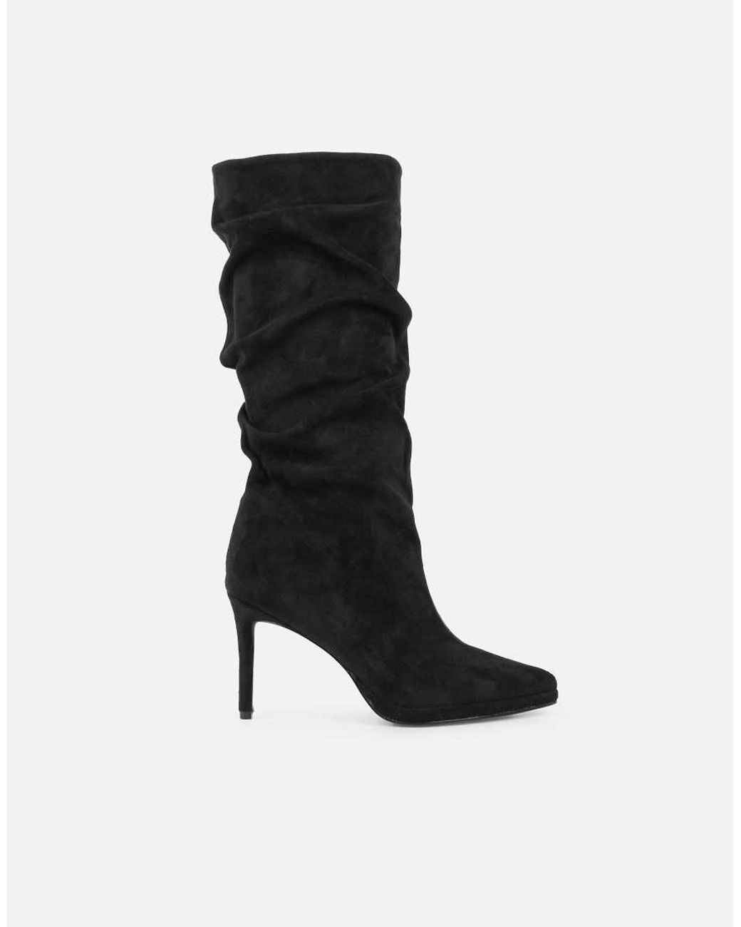 SIMMI Black Clarke Ruched Boots