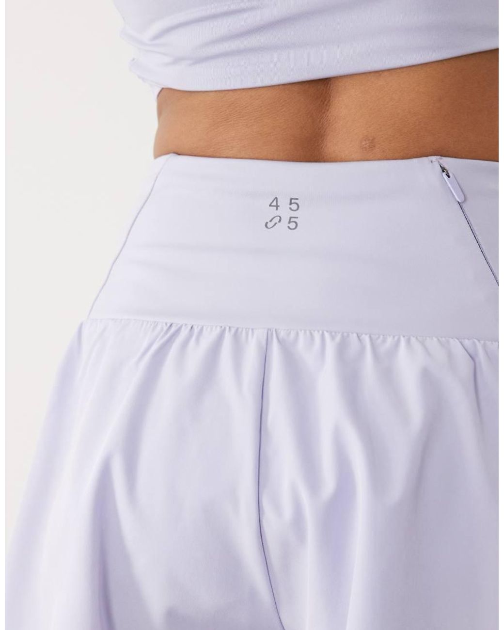 4505 Purple Floaty Running Short With Jersey Liner