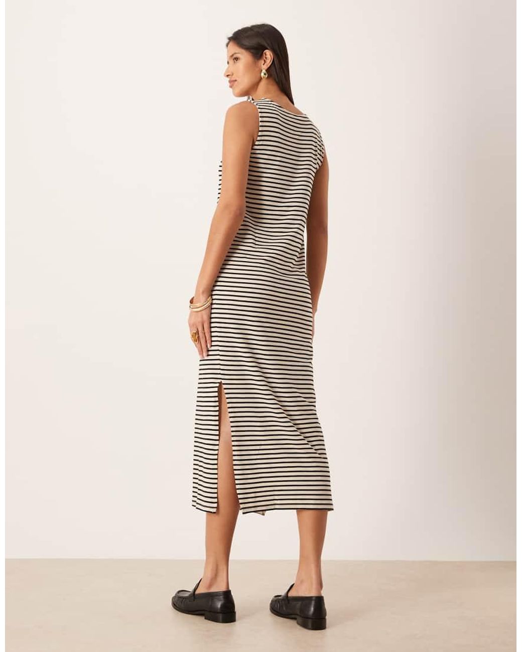 Aware White Sleeveless Maxi Dress