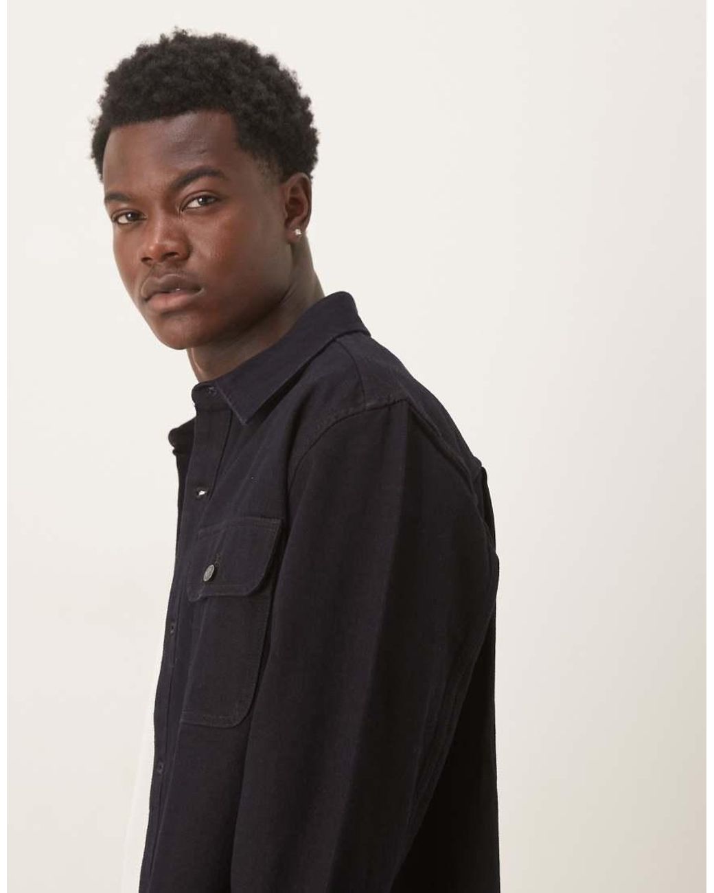 Calvin Klein Black Long Overshirt for men