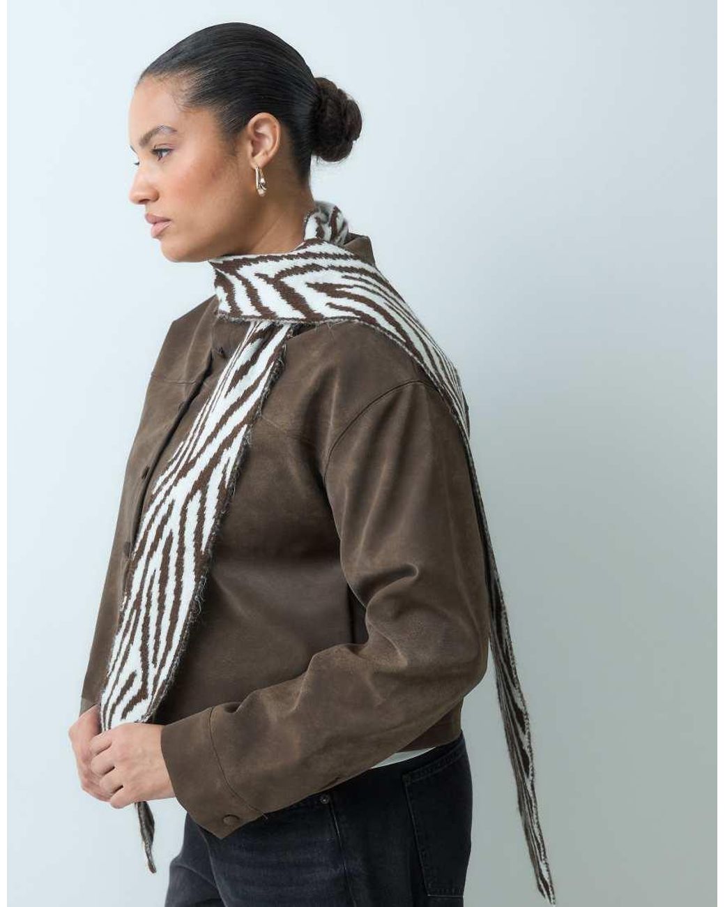 ASOS Brown Skinny Scarf