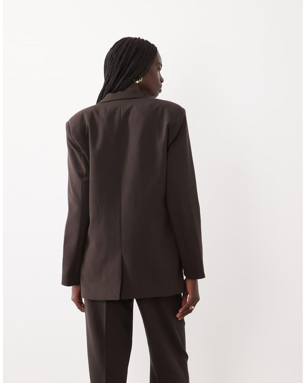 Jdy Brown Tailored Blazer Set