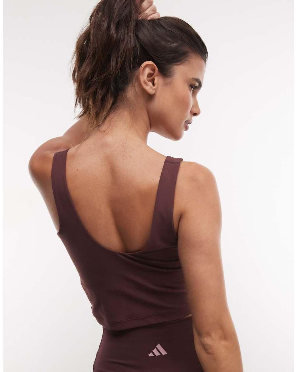 Adidas Originals Red Three Stripes Studios Tank Top