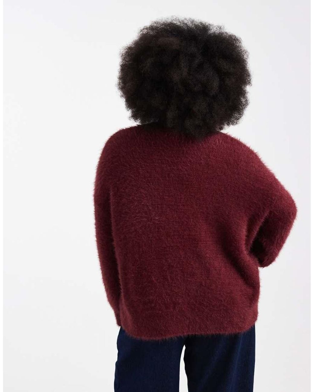 ASOS Red Asos Design Curve Knit Oversized Sweater