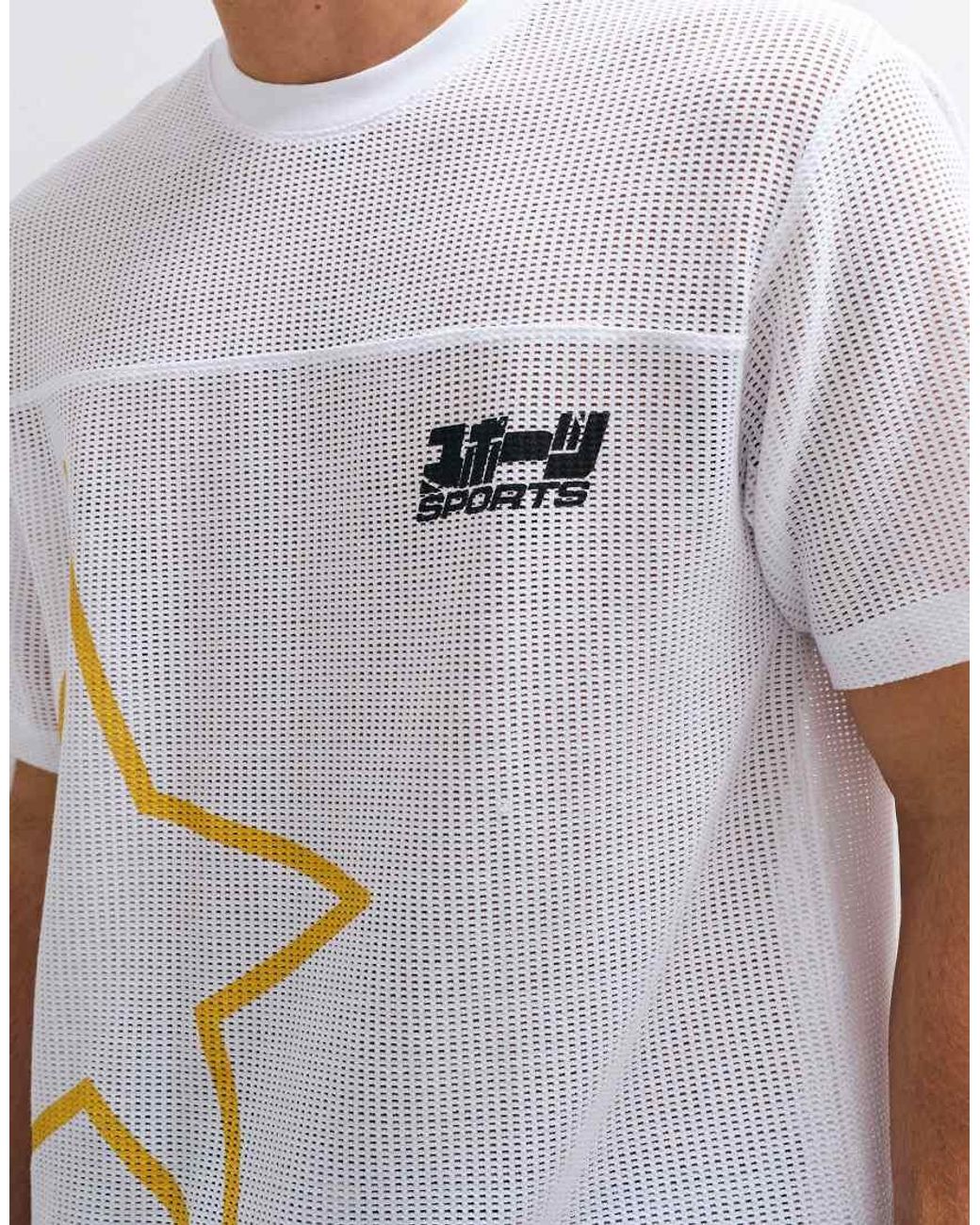 ASOS White Boxy Relaxed T-shirt With Star Print for men