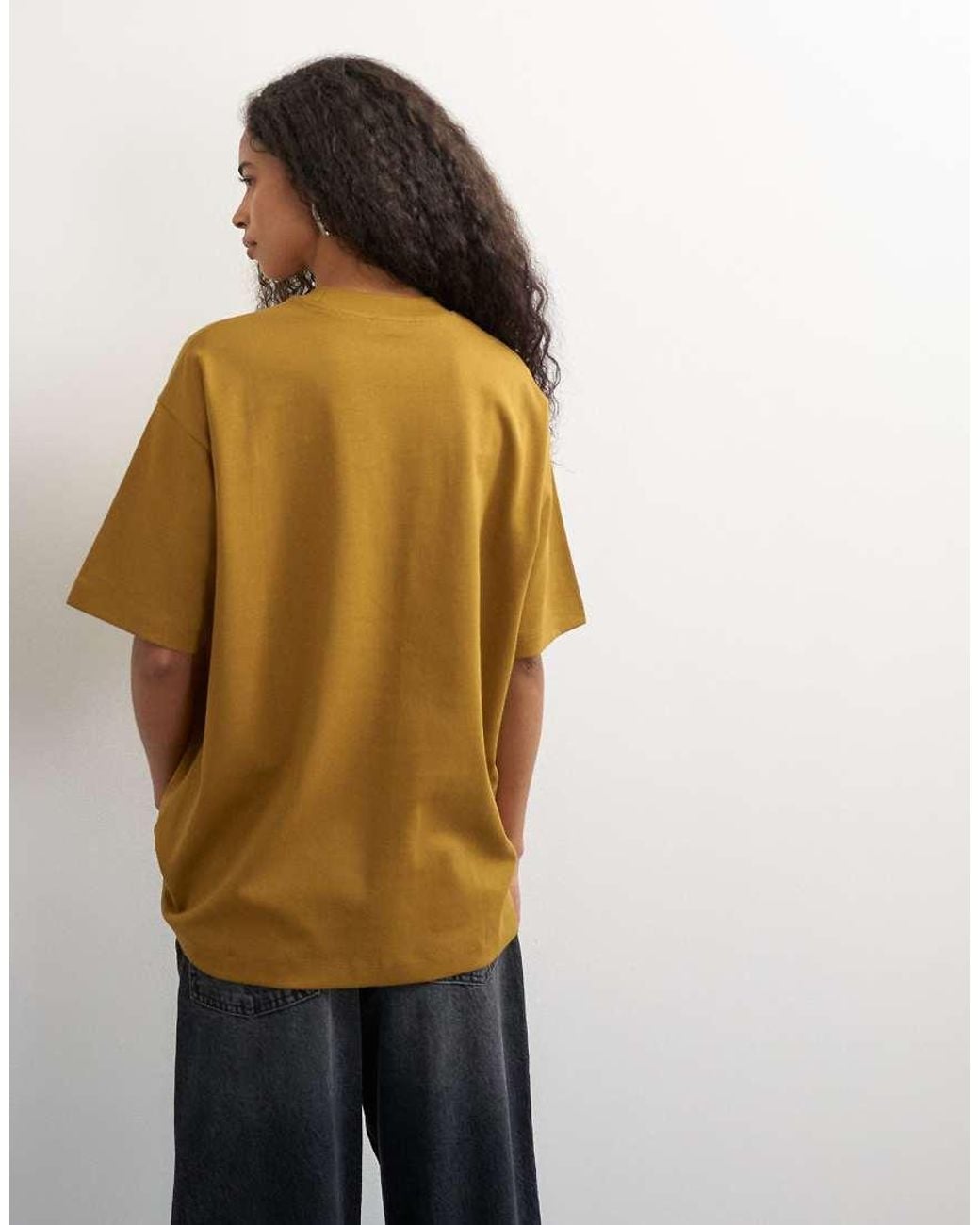 TOPSHOP Green Premium Interlock T-shirt
