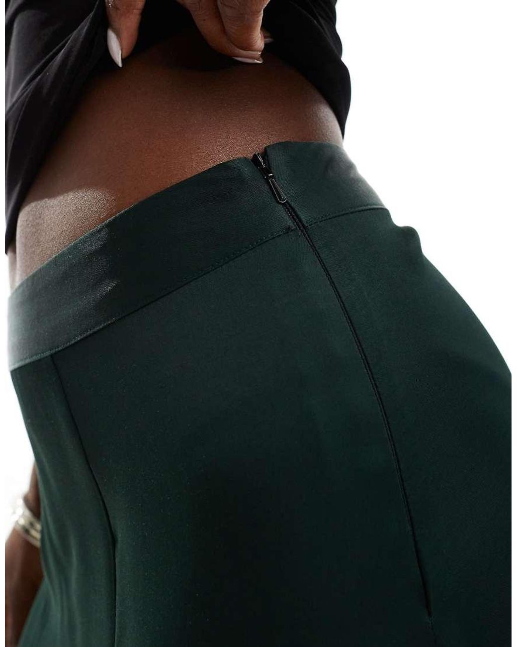 Nobody's Child Black Milo Satin Maxi Skirt