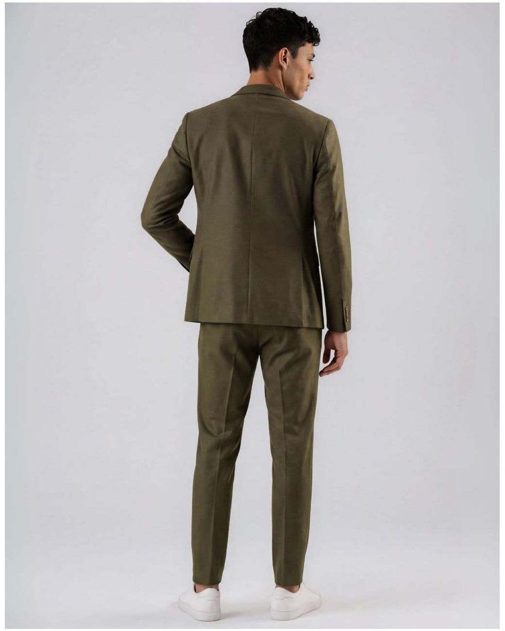 Harry Brown Green Arthur Flannel Blazer for men
