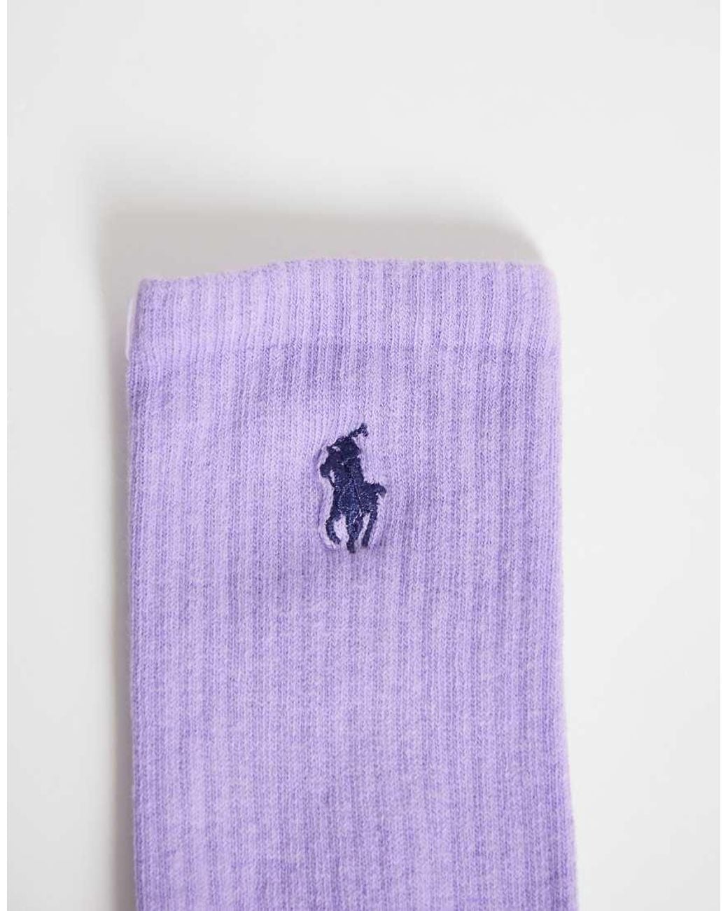 Polo Ralph Lauren Blue Wimbledon Capsule 3 Pack Crest Logo Crew Socks