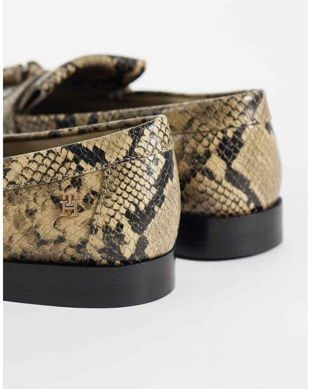 Tommy Hilfiger Natural Premium Snake Tassel Loafer