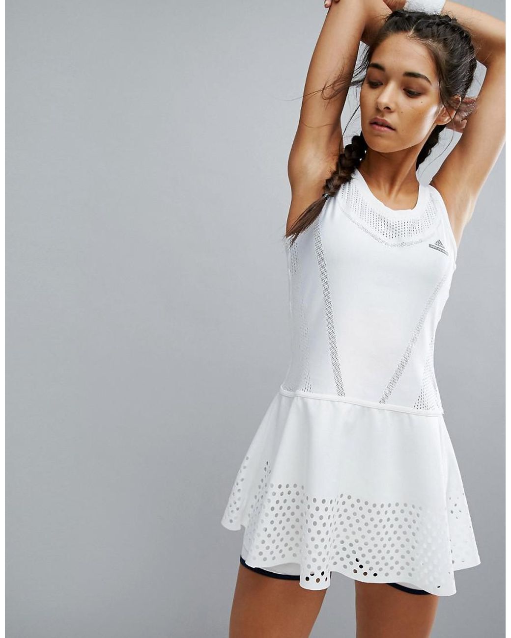 Onhandig Bier Sterkte adidas By Stella Mccartney Barricade Tennis Dress in White | Lyst