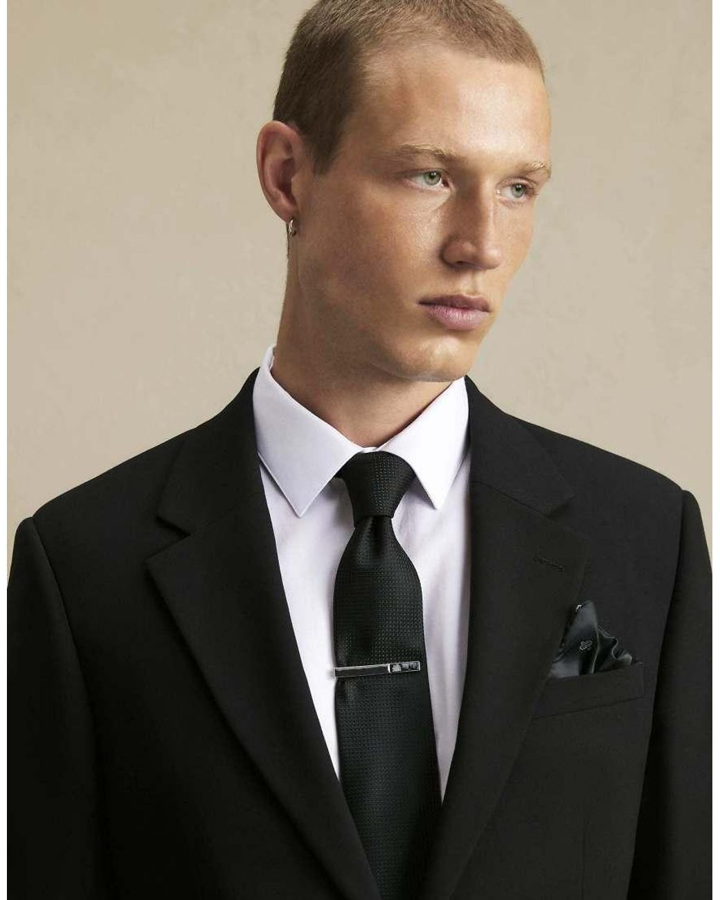 River Island Black Slim Fit Suit Jacket for men