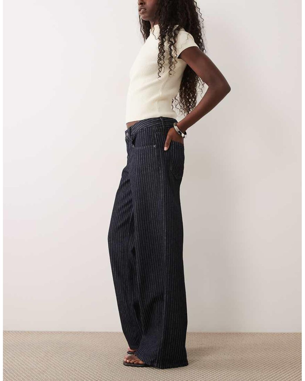 Motel Multicolor Low Rise Roomy Jeans