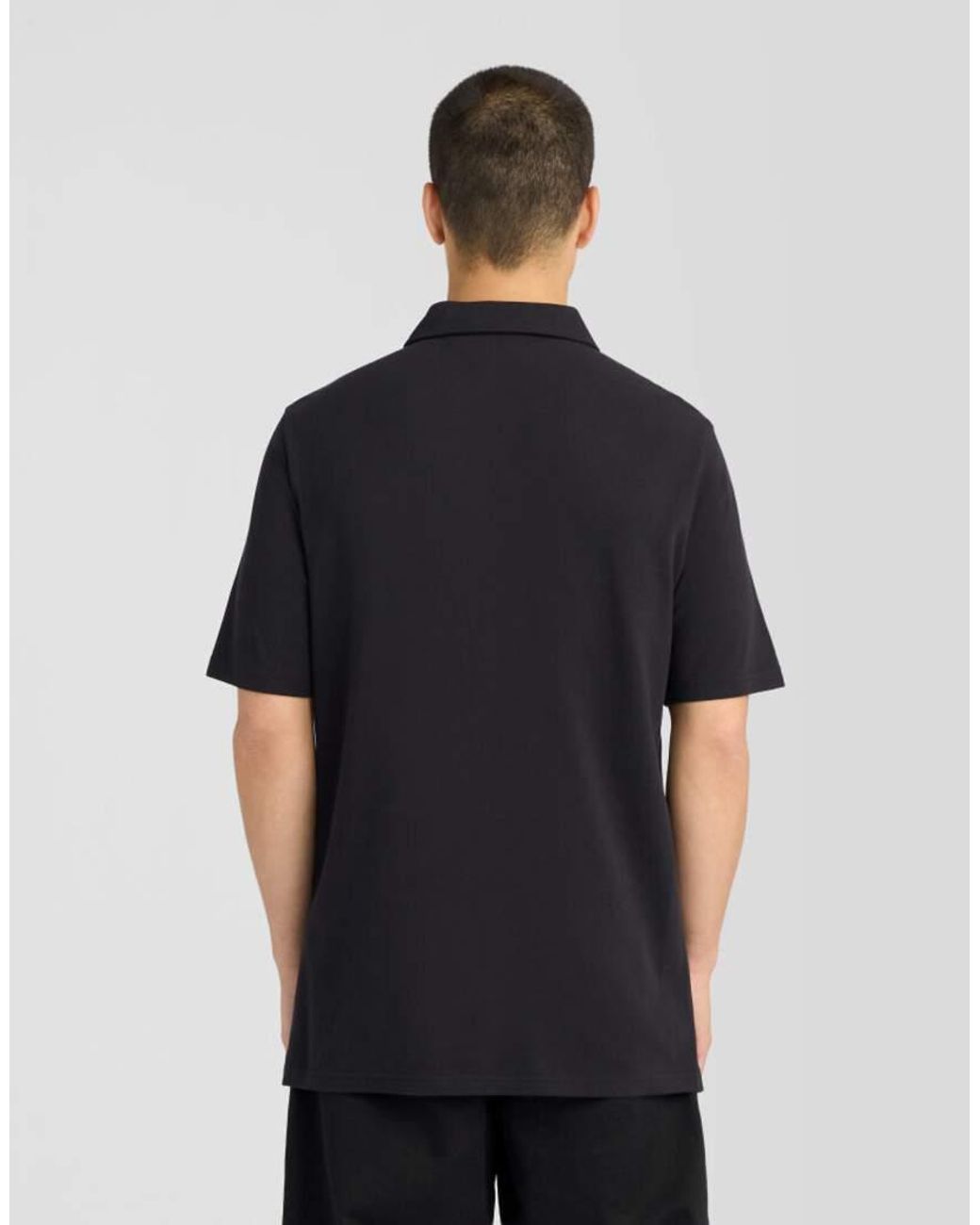 Lyle & Scott Black Ss Polo Shirts Pique Interlock Polo Shirt for men