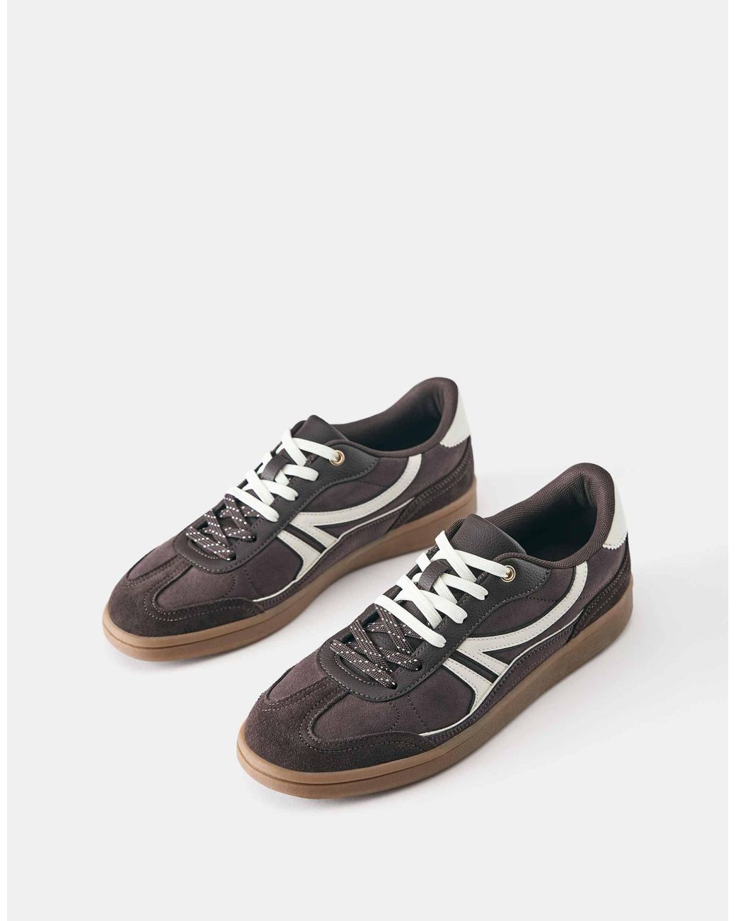 Pull&Bear White Retro-sneaker