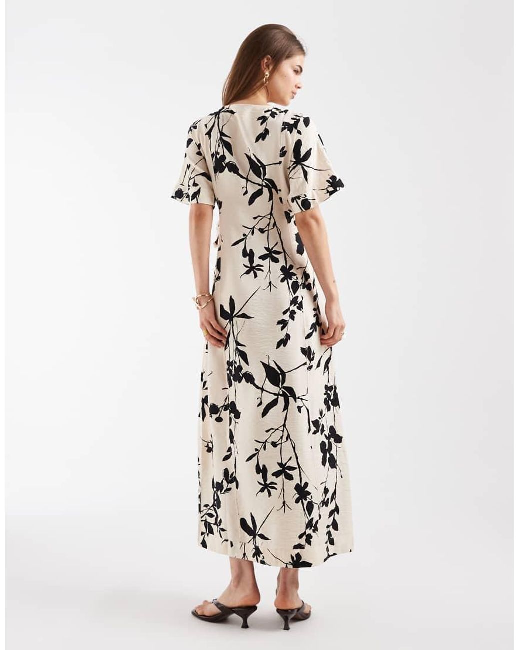 Object White Long Wrap Maxi Dress