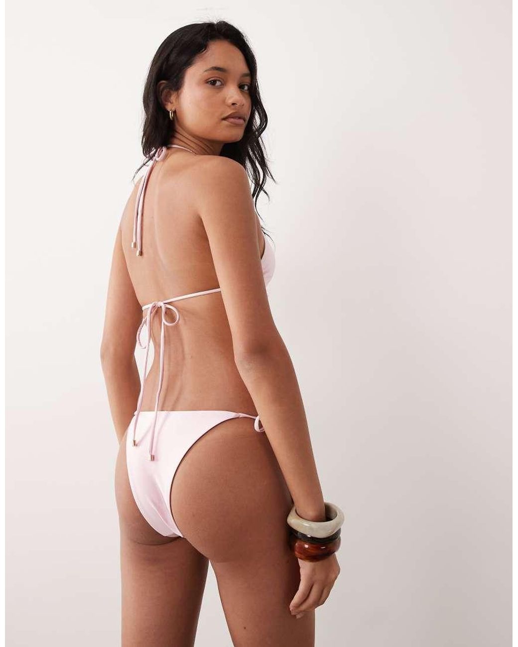 Cotton On Brown Triangle Bikini Set