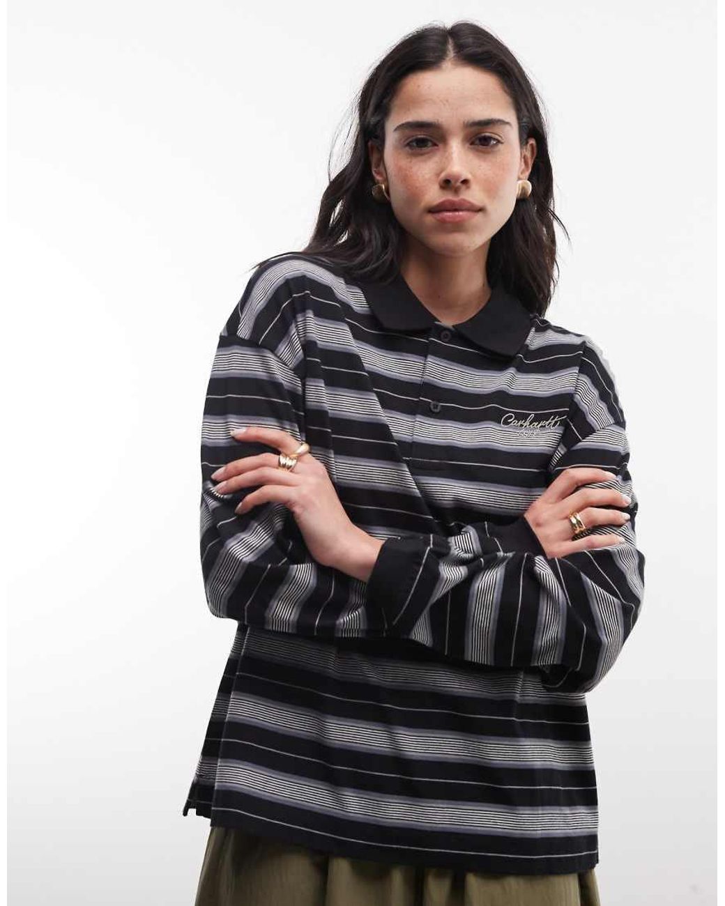 Carhartt Black Bronson Long Sleeve Polo