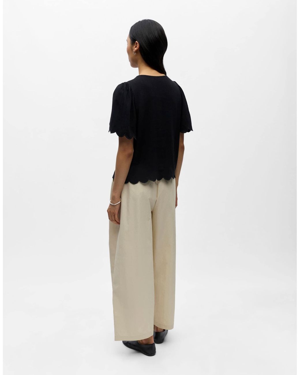 Blouse Object en coloris Black
