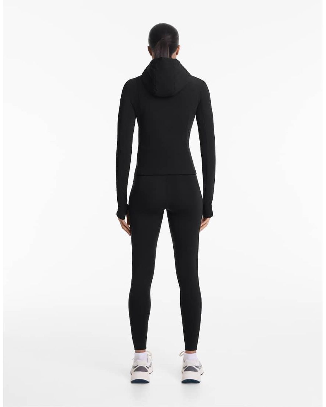 Oysho Black Fellex® Volcanic Padded Jacket