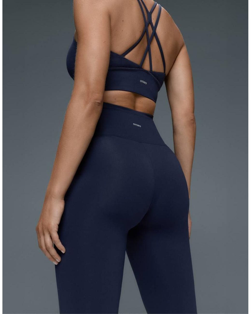 Oysho Blue Maternity Comfortlux 80Cm Flare Trousers